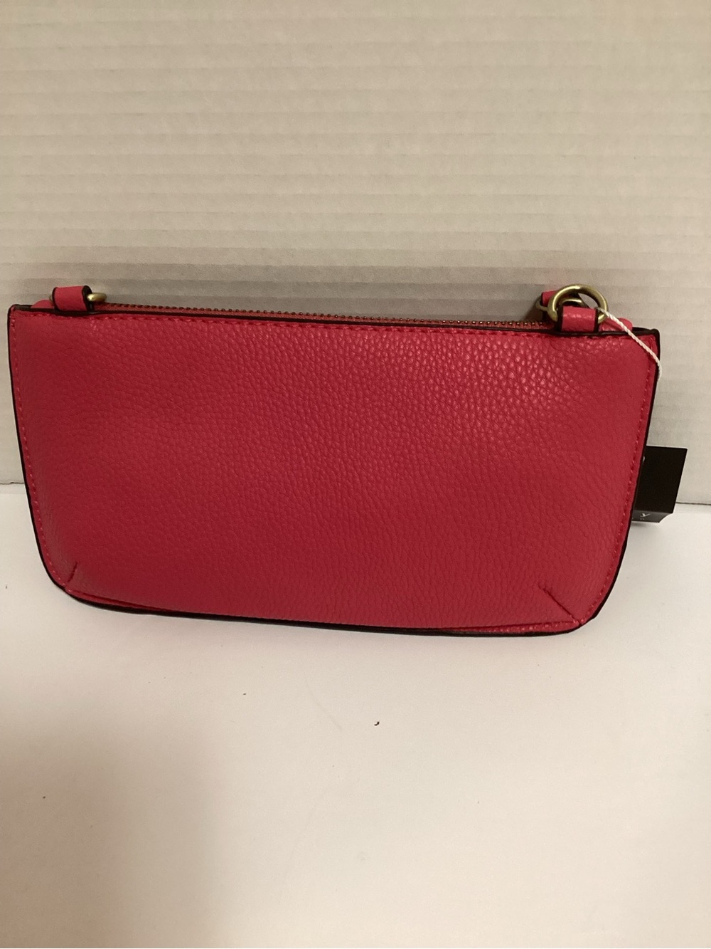 Joy Susan Hot Pink Pebbled Vegan Leather Wristlet/Crossbody Clutch - Picture 2 of 11